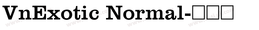 VnExotic Normal字体转换